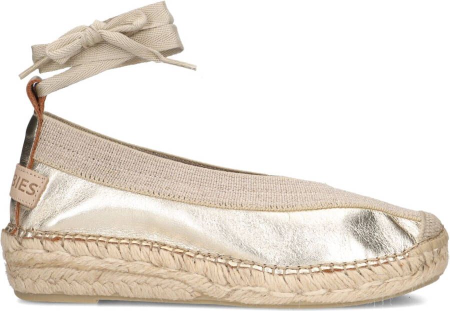 SHABBIES Espadrilles Dames Palma Maat: 36 Materiaal: Suède Kleur: Goud