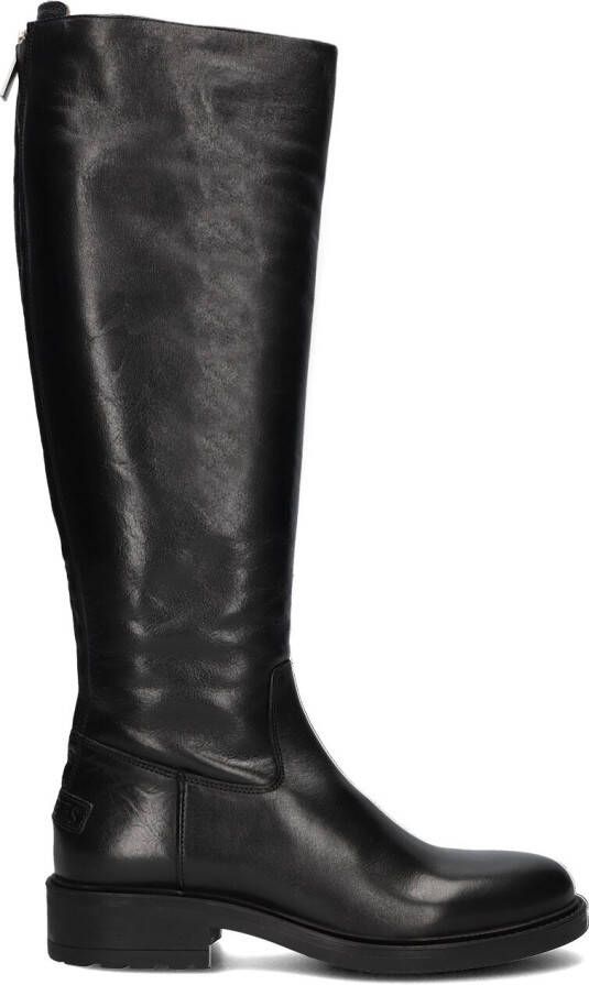 SHABBIES Hoge Laarzen Dames Dean High Boot Maat: 37 Materiaal: Leer Kleur: Zwart