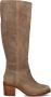 SHABBIES Hoge Laarzen Dames Puk Tuba Maat: 41 Materiaal: Suède Kleur: Taupe - Thumbnail 4