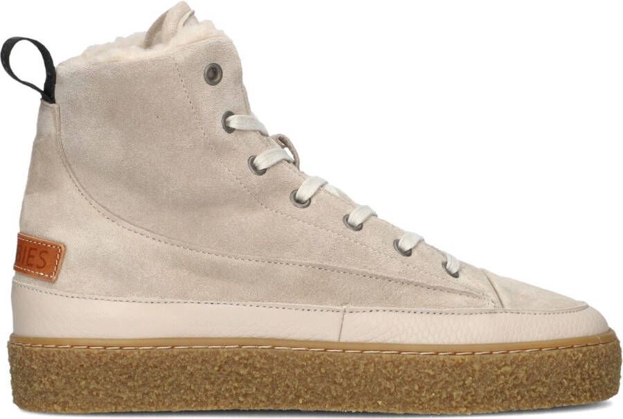 SHABBIES Hoge Sneakers Dames Chewy Lily Maat: 41 Materiaal: Suède Kleur: Grijs - Foto 2