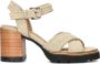 SHABBIES Sandalen Dames 163020155 Shs1171 Maat: 39 Materiaal: Suède Kleur: Beige - Thumbnail 3
