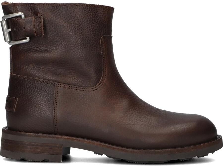 SHABBIES Enkelboots Dames Alyd Ankle Boot Maat: 40 Materiaal: Leer Kleur: Bruin - Foto 4