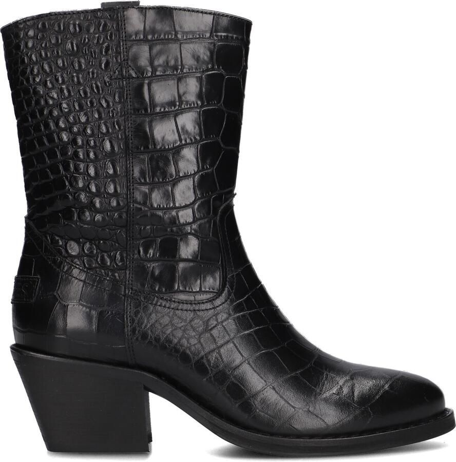 SHABBIES Enkellaarsjes Dames Juul Ankle Boot Maat: 40 Materiaal: Leer Kleur: Zwart - Foto 5