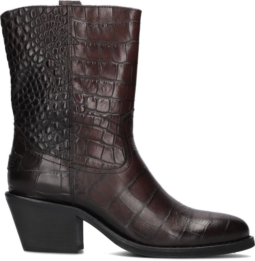 SHABBIES Enkellaarsjes Dames Juul Ankle Boot Maat: 37 Materiaal: Leer Kleur: Bruin - Foto 6