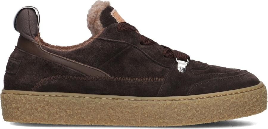 SHABBIES Lage Sneakers Dames Chewy Unna Maat: 41 Materiaal: Suède Kleur: Bruin