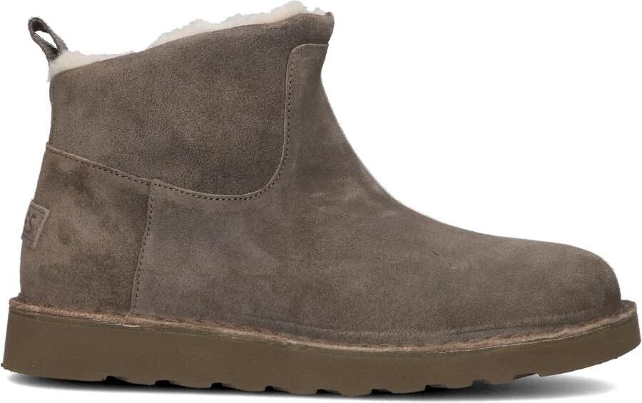SHABBIES Vachtlaarzen Dames Palissa Ankle Boot Maat: 37 Materiaal: Suède Kleur: Taupe - Foto 4