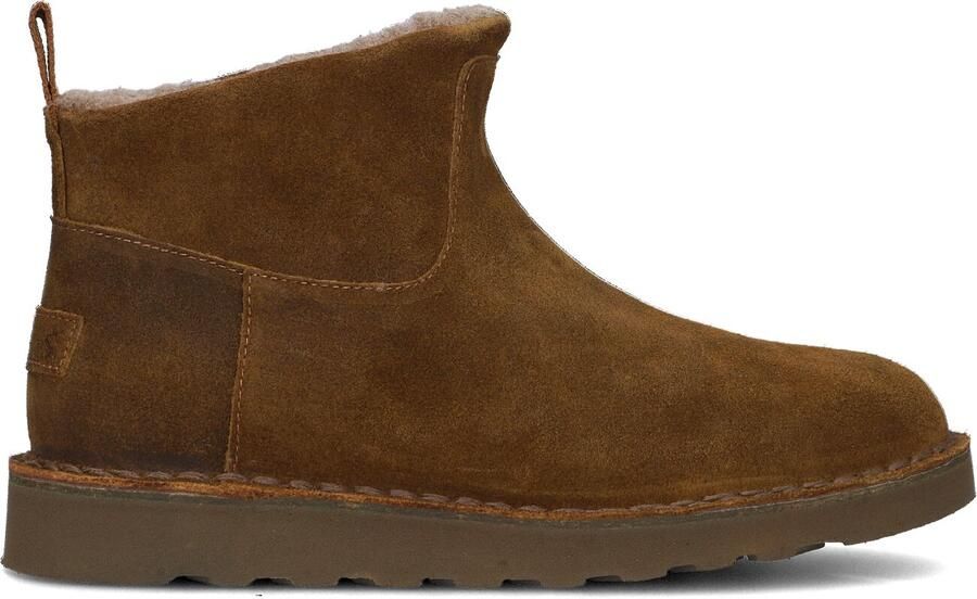 SHABBIES Vachtlaarzen Dames Palissa Ankle Boot Maat: 37 Materiaal: Suède Kleur: Bruin - Foto 5