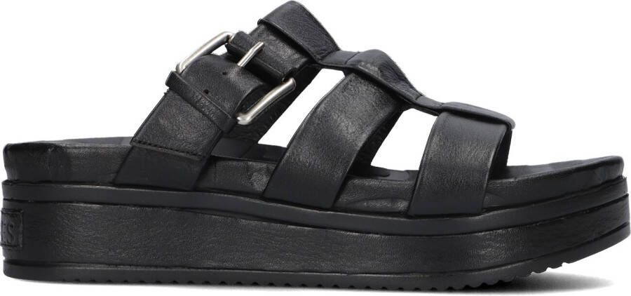 SHABBIES Slippers Dames 170020404 Shs1406 Maat: 37 Materiaal: Leer Kleur: Zwart - Foto 5