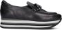Softwaves Instappers Dames Instapschoenen Damesschoenen Leer 77850 Zwart - Thumbnail 3