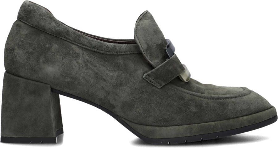 Softwaves Instappers Dames Instapschoenen Damesschoenen Suède 8.80.01 Groen