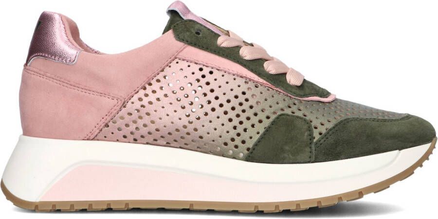 SOFTWAVES Lage Sneakers Dames 8.94.02 Maat: 39 Materiaal: Leer Kleur: Groen