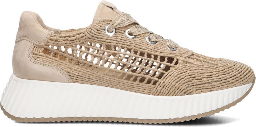 SOFTWAVES Lage Sneakers Dames 8.95.04 Maat: 40 Materiaal: Raffia Kleur: Beige