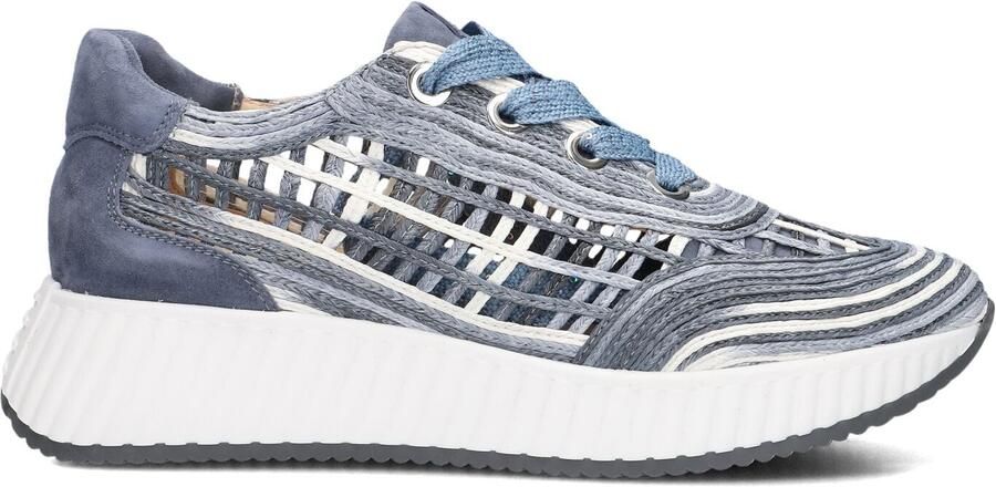 SOFTWAVES Lage Sneakers Dames 8.95.01 Maat: 38 Materiaal: Leer Kleur: Blauw