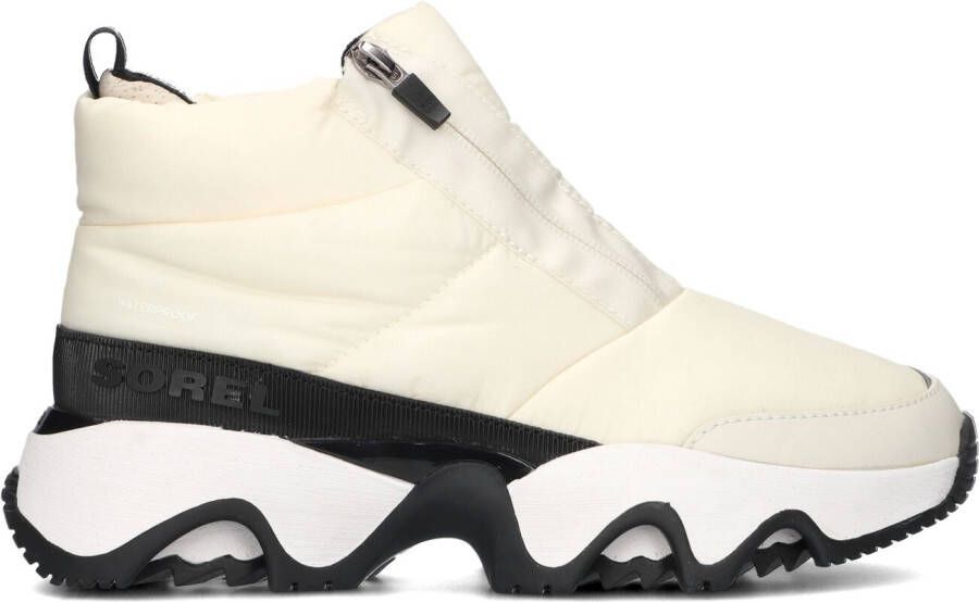 SOREL Hoge Sneakers Dames Kinetic Impact Puffy Zip Dames Maat: 38 5 Materiaal: Textiel Kleur: Beige