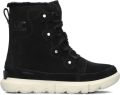 SOREL Snowboots Dames Explorer Next Joan Wp Suède Zwart - Zwart