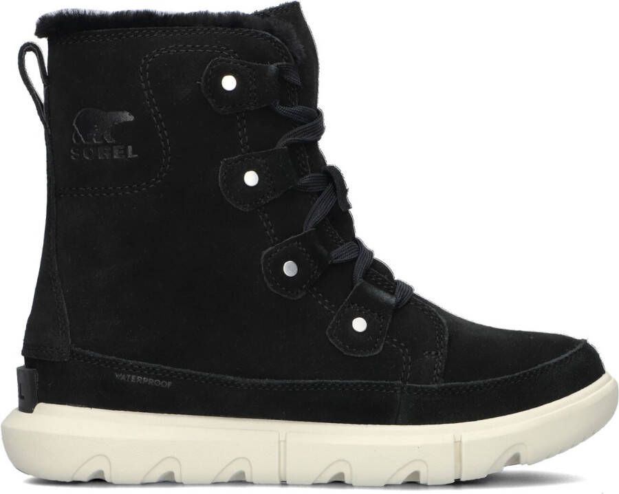 SOREL Veterboots Dames Explorer Next Joan Wp Maat: 39 5 Materiaal: Suède Kleur: Zwart