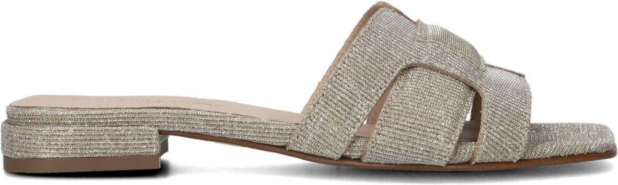 STEFANO LAURAN Slippers Dames 24050 Maat: 36 Materiaal: Lurex Kleur: Goud