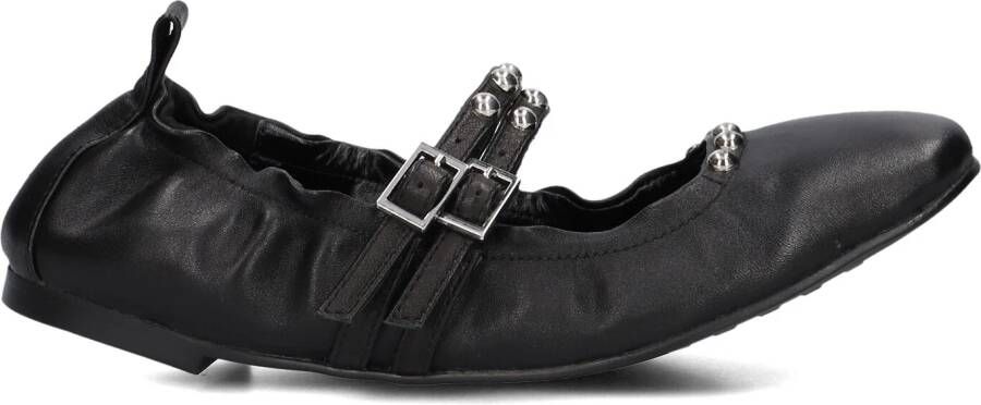 Stefano Lauran Bailarina Arrugada Ballerina's Ballarina Schoenen Instappers Dames Zwart - Foto 3