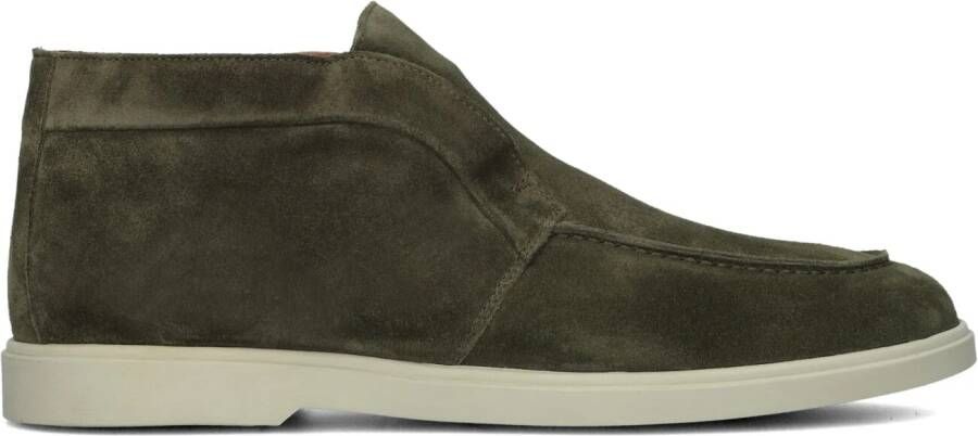 Stefano Lauran Enkellaarzen Heren Boots Laarzen Herenschoenen Suède S3074 Groen