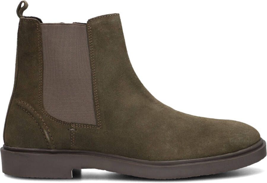 Stefano Lauran Chelsea boots Heren Boots Laarzen Herenschoenen Suède S3092. Khaki