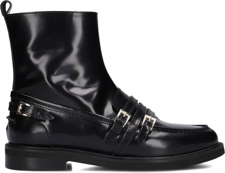 STEFANO LAURAN Enkellaarsjes Dames 12096 Maat: 36 Materiaal: Lakleer Kleur: Zwart - Foto 4