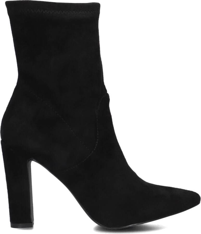 STEFANO LAURAN Enkellaarsjes Dames S3089. Suèdelook Zwart