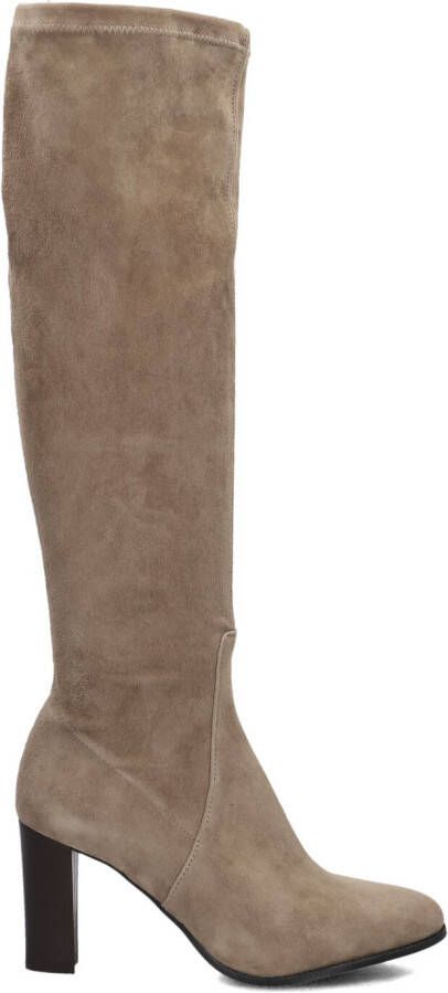 STEFANO LAURAN Hoge Laarzen Dames 97480 Maat: 39 Materiaal: Suède Kleur: Taupe