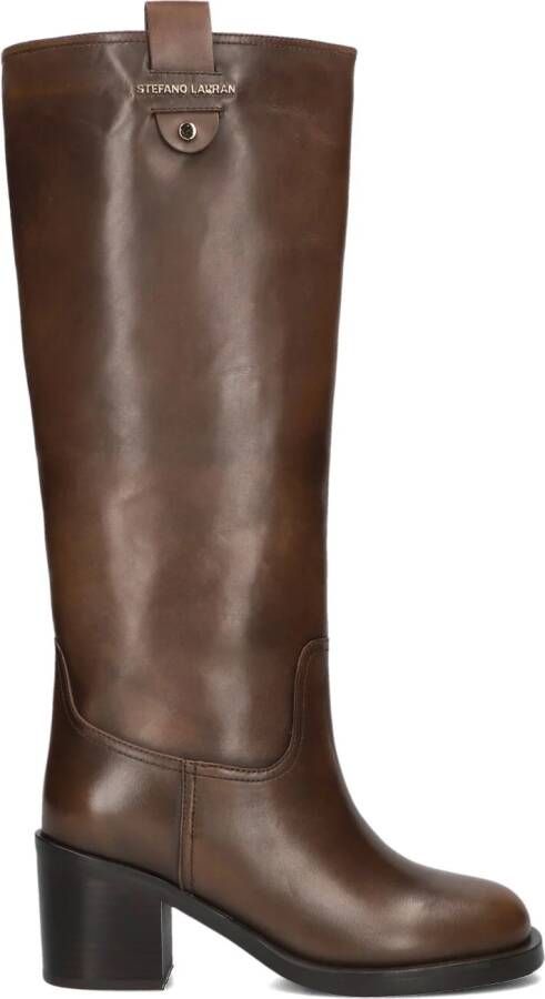 STEFANO LAURAN Hoge Laarzen Dames Gr2107 Maat: 41 Materiaal: Leer Kleur: Bruin - Foto 6