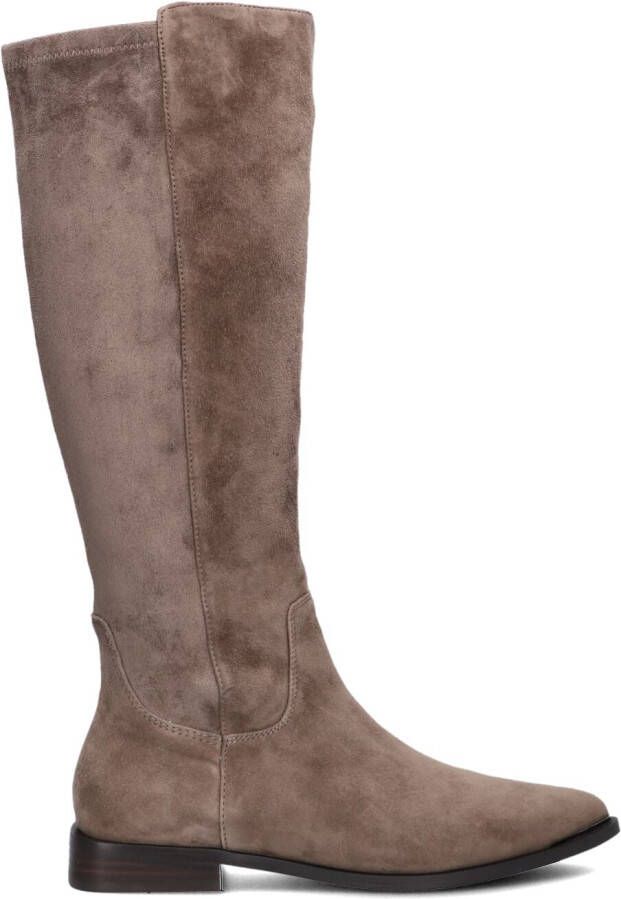 STEFANO LAURAN Hoge Laarzen Dames Pe2059 Maat: 41 Materiaal: Suède Kleur: Taupe