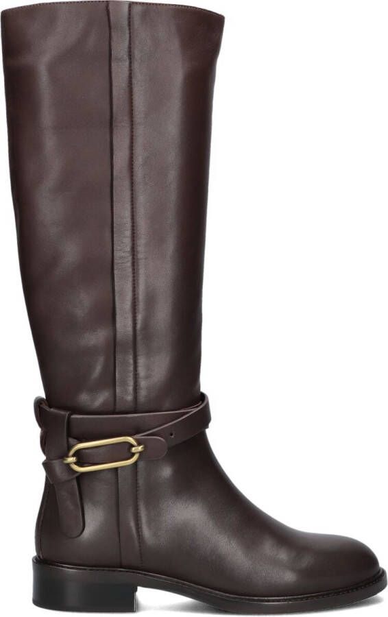 STEFANO LAURAN Hoge Laarzen Dames Pe2076 Maat: 41 Materiaal: Leer Kleur: Bruin