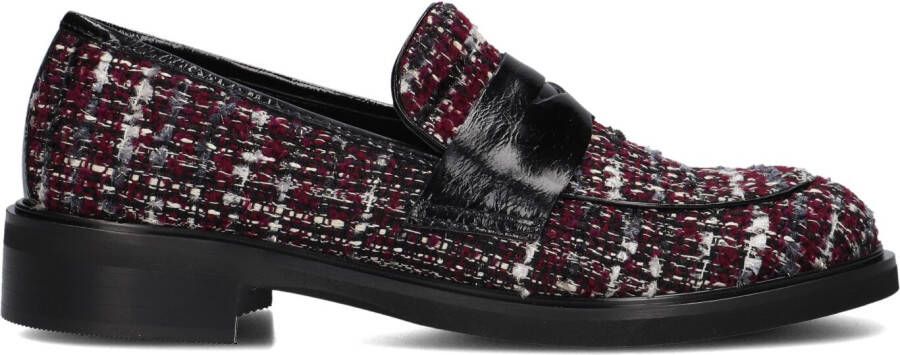 Stefano Lauran Instappers Dames Instapschoenen Damesschoenen Leer S3146 Bordeaux