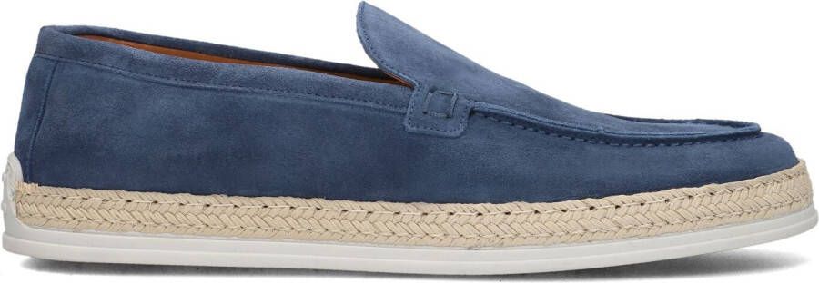 Stefano Lauran Instappers Heren Instapschoenen Herenschoenen Suède S3116 Jeans blauw