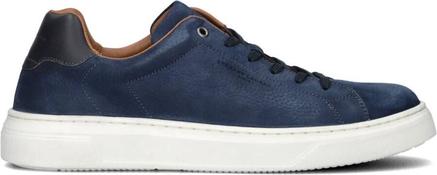 STEFANO LAURAN Lage Sneakers Heren Sl124h600 Maat: 41 Materiaal: Suède Kleur: Blauw