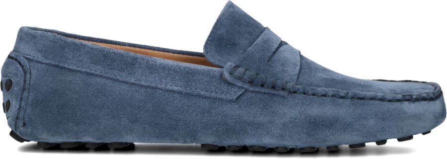 Stefano Lauran Instappers Heren Instapschoenen Herenschoenen Suède S3268 Jeans blauw