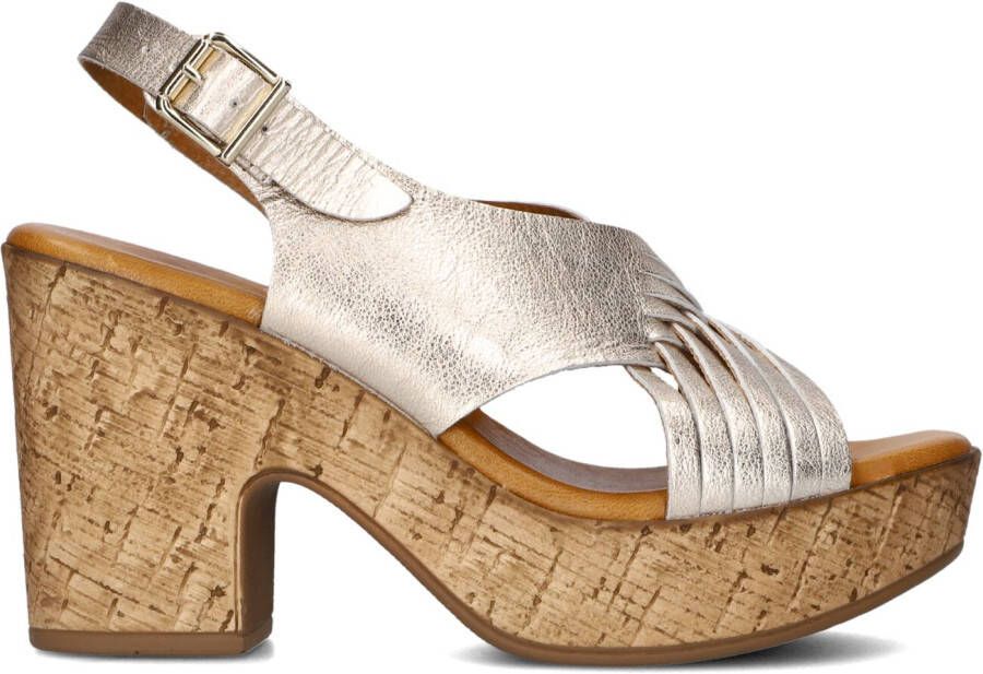 STEFANO LAURAN Sandalen Dames S3110 Maat: 39 Materiaal: Leer Kleur: Goud