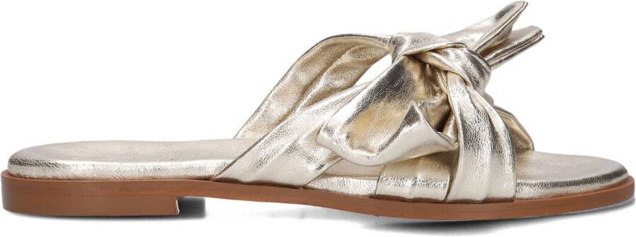STEFANO LAURAN Slippers Dames 24153 Maat: 43 Materiaal: Leer Kleur: Goud