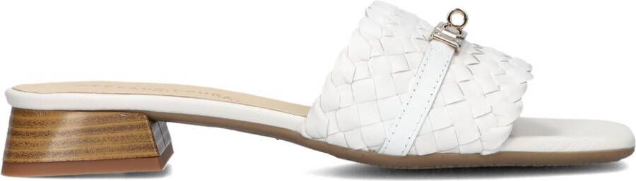 STEFANO LAURAN Slippers Dames 24500 Maat: 36 Materiaal: Leer Kleur: Wit