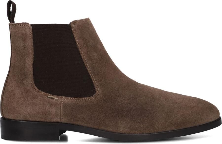 STEFANO LAURAN Chelsea Boots Heren 92302 Suède Taupe