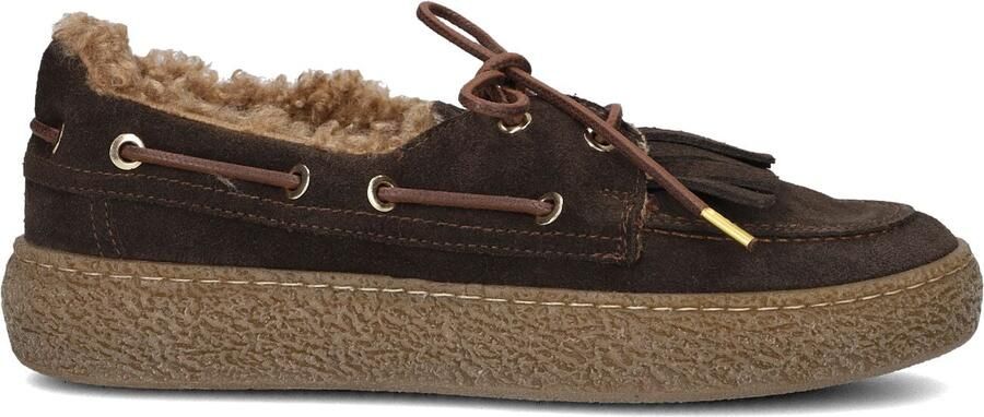 STEFANO LAURAN Veterschoenen Dames Coco Suède Bruin