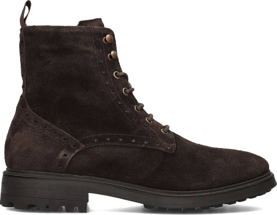 STEFANO LAURAN Veterboots Heren 3551 Maat: 41 Materiaal: Leer Kleur: Bruin