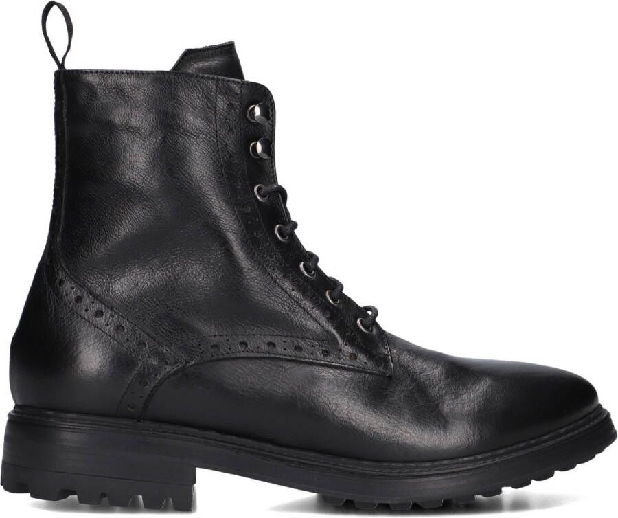 STEFANO LAURAN Veterboots Heren 3551 Maat: 43 Materiaal: Leer Kleur: Zwart