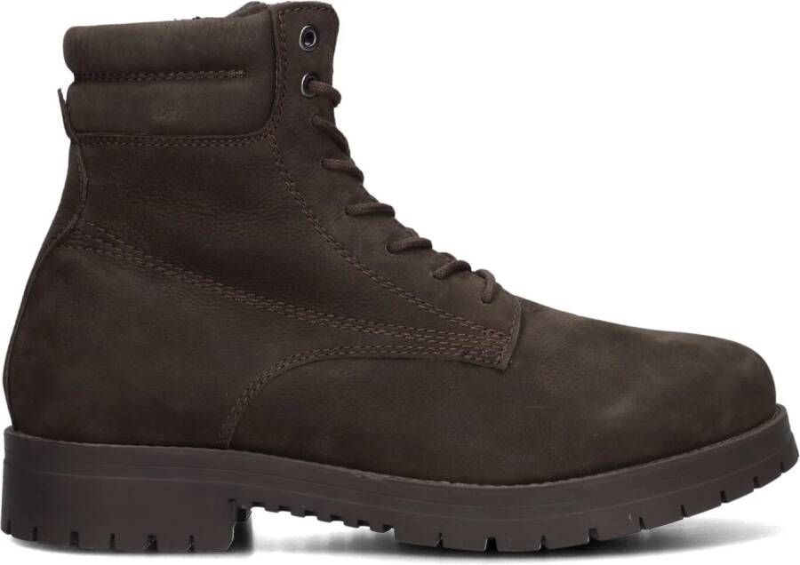 Stefano Lauran Veterboots Heren Boots Laarzen Herenschoenen Nubuck S3056 Bruin
