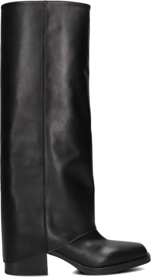 STRATEGIA Hoge Laarzen Dames E-4410 Maat: 40 Materiaal: Leer Kleur: Zwart