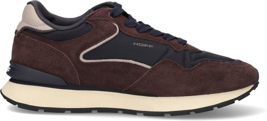 THE HOFF BRAND Lage Sneakers Dames City Textiel Bruin