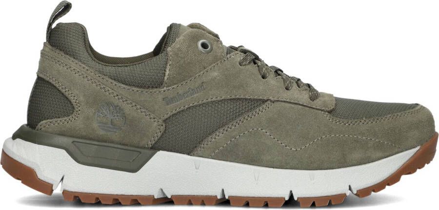 TIMBERLAND Lage Sneakers Heren Voyager Park Low Lace Up Maat: 45 Materiaal: Suède Kleur: Groen