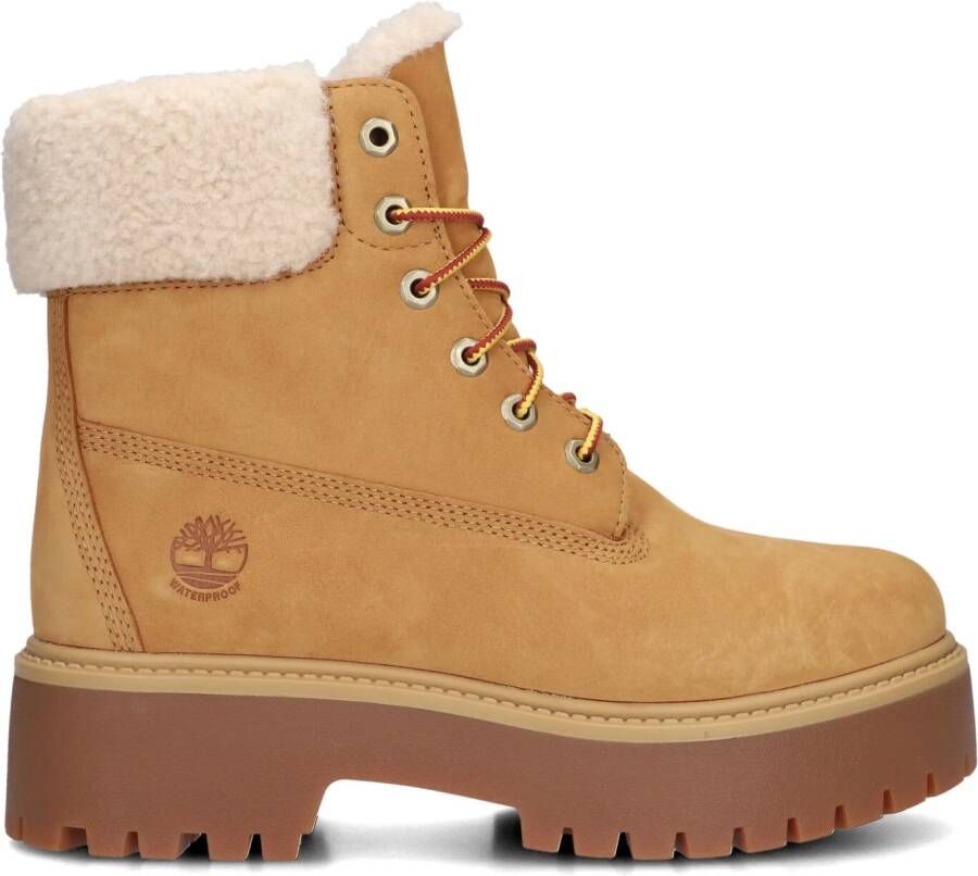 TIMBERLAND Veterboots Dames Stone Street Mid Warm Lined Waterproof Maat: 41 Materiaal: Nubuck Kleur: Camel - Foto 4