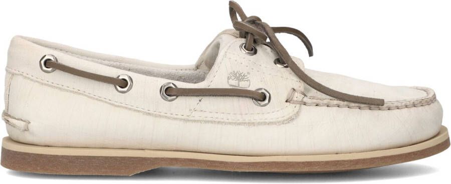 TIMBERLAND Mocassins Heren Classic Boat Heren Maat: 43 Materiaal: Leer Kleur: Wit