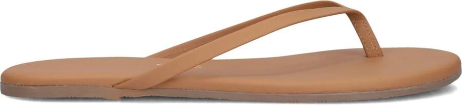 TKEES Teenslippers Dames Foundations Matte Maat: 41 Materiaal: Rubber Kleur: Camel