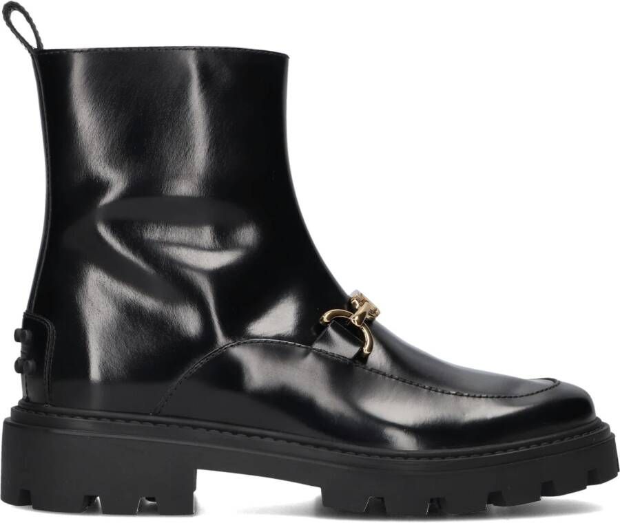 TOD&apos;S Enkelboots Dames Xxw08j0is50 Maat: 37 Materiaal: Leer Kleur: Zwart