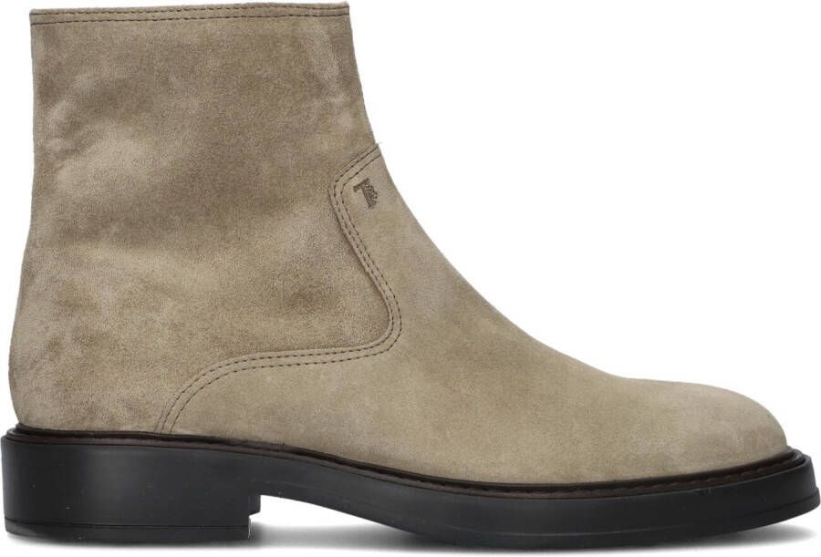TOD&apos;S Enkelboots Heren Xxm61k0hm10 Maat: 41 5 Materiaal: Suède Kleur: Grijs